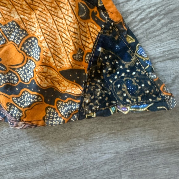 Boho Long Patchwork Sleeveless Dress - 100% Cotton - Made in Indonesia Size S - Picture 6 of 12